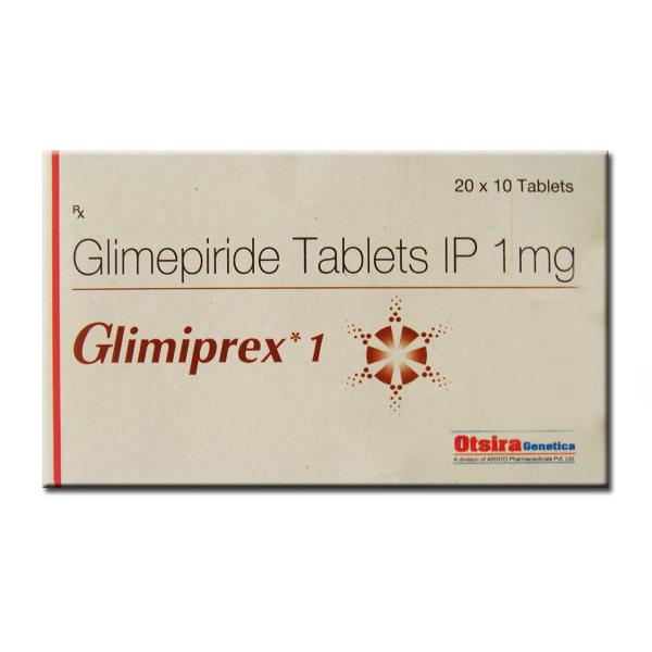 GLIMIPREX 1MG , ( 10 TABLETS )