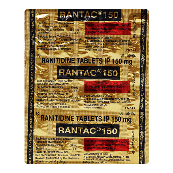 RANTAC 150 MG  1 PATTA ( 30 TAB )
