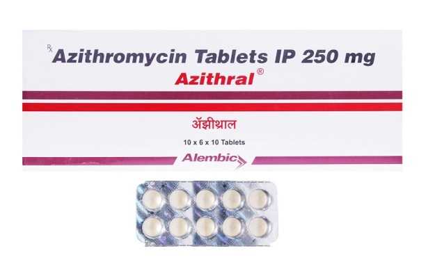 AZITHRAL - 250 , 1 PATTA ( 10 TABLETS  )